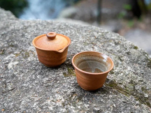 Dotek země - Set gaiwan a šálek