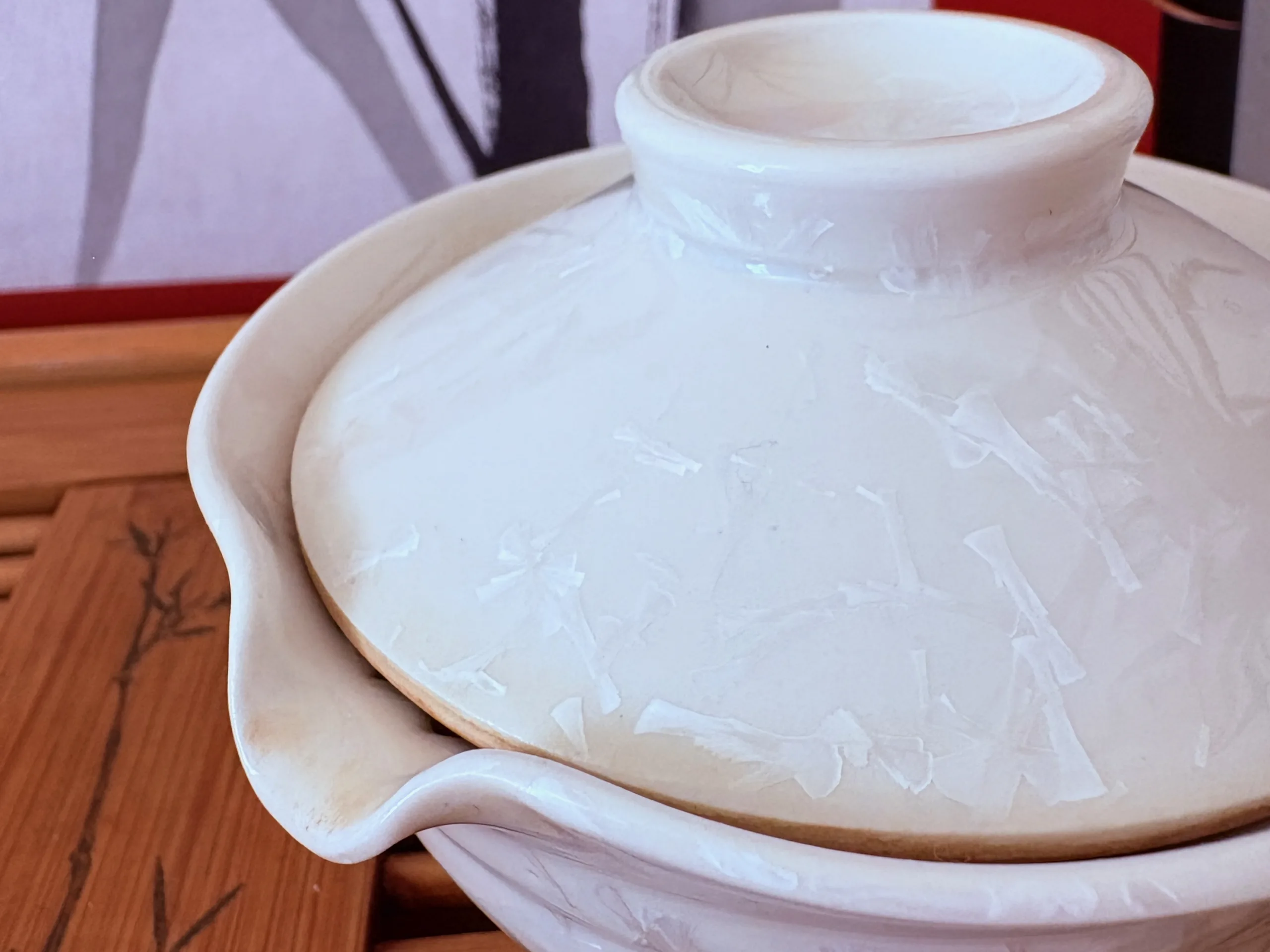 BAZAR - Bílý gaiwan s šálkem - Obrázek 3